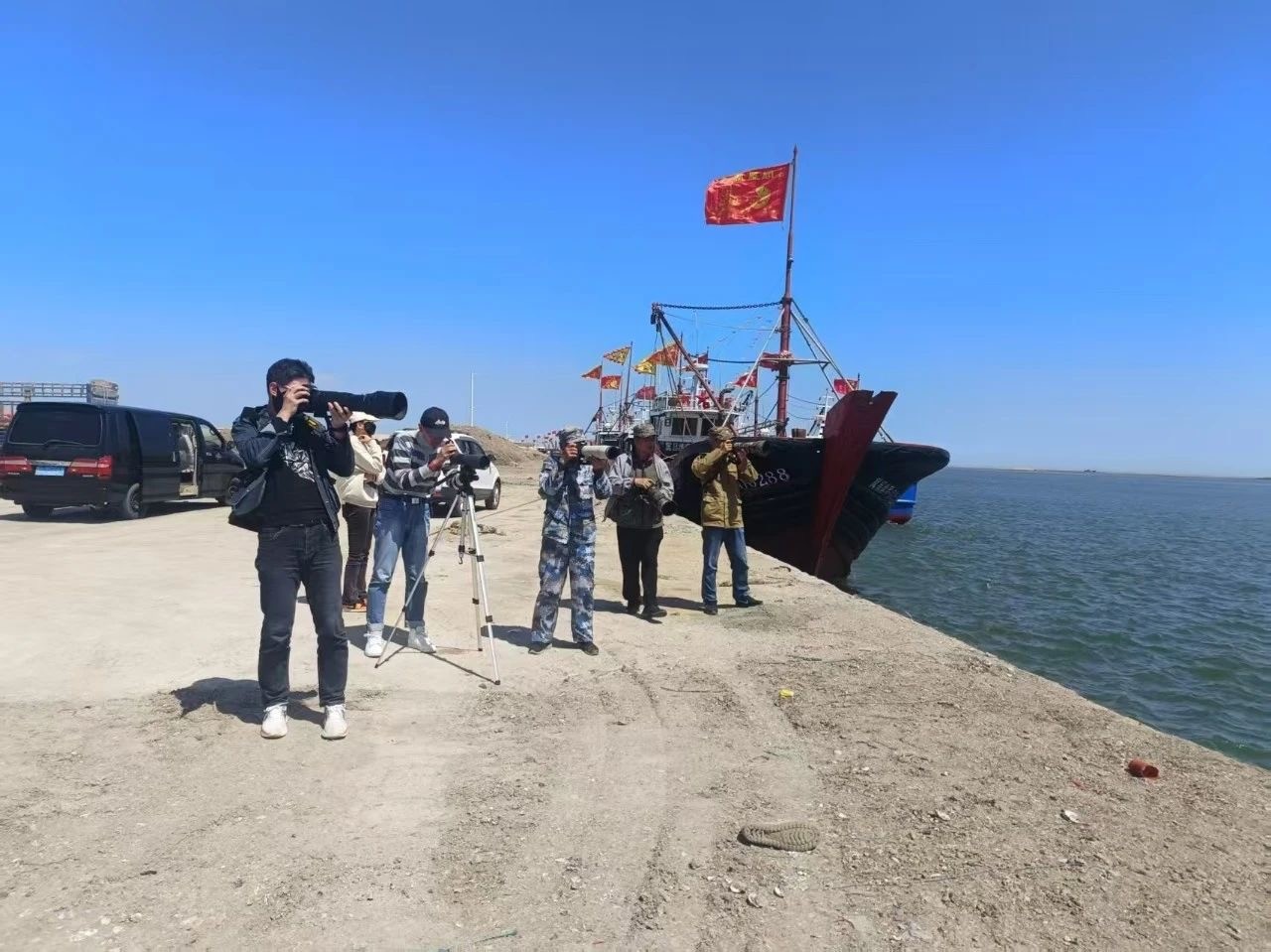 2025黄渤海水鸟同步调查北戴河湿地区域工作顺利完成